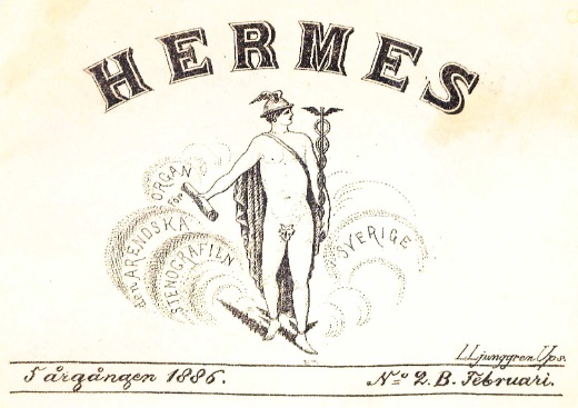 Bild: Vinjetten för Hermes 1886 nr 2